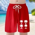 thumbnail image 2 of Utlike Boys Swim Trunks Casual Solid Color Drawstring Elastic Waist Shorts Summer Hawaii Holiday Beach Shorts Breathable Boys Shorts Size 10 Years-12 Years, 2 of 9