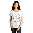 thumbnail image 2 of Thread Tank She Believed She Could But Was Too Tired So She Didn't Women's Fashion Relaxed Slouchy Dolman T-Shirt Tee Heather White 3X-Large, 2 of 5