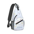 thumbnail image 2 of Cute Cinnamoroll Crossbody Shoulder Bag Backpack Sling Cross Chest Bag Diagonally Daypack Travel Hiking, 2 of 9