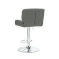 thumbnail image 6 of Powell Asbille 25-33" Indoor Adjustable Metal Swivel Bar Stool, Gray, 6 of 17