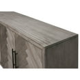 thumbnail image 2 of 80" Four Door TV Console Entertainment Stand Wood Cabinet Fully Assembled Gray, 2 of 11