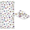 thumbnail image 6 of Dreamtimes Bath Towel Sets for Bathroom Hand Towels Fingertip Towels Lovely Colorful Heart White 3 Piece Decorative Soft Cotton Absorbent, 6 of 6