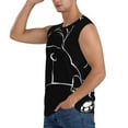 thumbnail image 3 of Fuzoiu Animal Bulldog Print Men's Sleeveless T-shirt,Sleeveless Tee Shirts,Quick-Dry Athletic Tank Top for Gym, Running, Sports & Outdoor Activities-XX-Large, 3 of 7