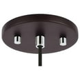 thumbnail image 4 of Woodbridge Lighting Chelsea 1Lt Square Glass Mini-Pendant in Chrome/Bronze/Opal, 4 of 4