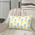 thumbnail image 4 of Plush Throw Pillow Covers, Cute Shy Pineapple Pillow Cases with Invisible Zipper, Breathable Microfiber Pillow Cases Standard Size for Sleeping Bedroom Sofa Living Room 20x30, 4 of 5