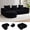 Black, variant on 102" Boneless Sectional Cloud Couch,L-Shape with Chaise,Stoft Faux Fur Deep Sea,Modern Modular Sofa for Living Room