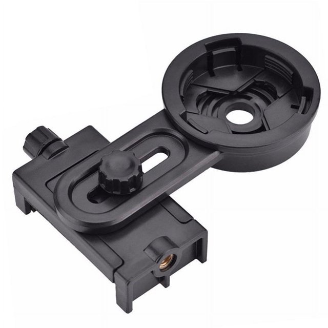 Soporte de abrazadera Universal para teléfono móvil conectado al microscopio de fotografía, monocular, binocular astronómico oso de fresa Electrónica