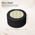 thumbnail image 2 of Yiaed Watercolor Bright Sunflowers Print Travel Jewelry Case Bridesmaid Gift Boxes Jewelry Travel Organizer Small Round Jewelry Box Mini Storage-Black, 2 of 7