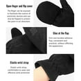 thumbnail image 4 of Advancent Medios guantes cálidos de invierno con forro polar Convertible sin dedos para hombre, mujer, niño, manopla para ciclismo, toma de Suministros térmicos SG, 4 of 6