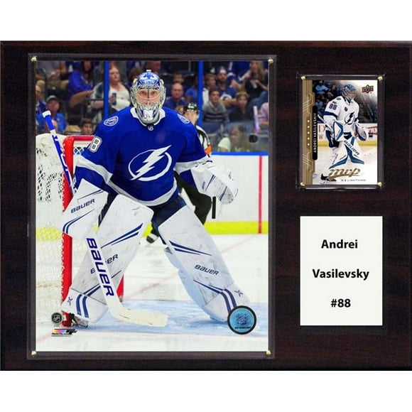 C&I Collectables 1215VASILEVSKY NHL 12 x 15 in. Andrei Vasilevsky Tampa Bay Lightning Player Plaque