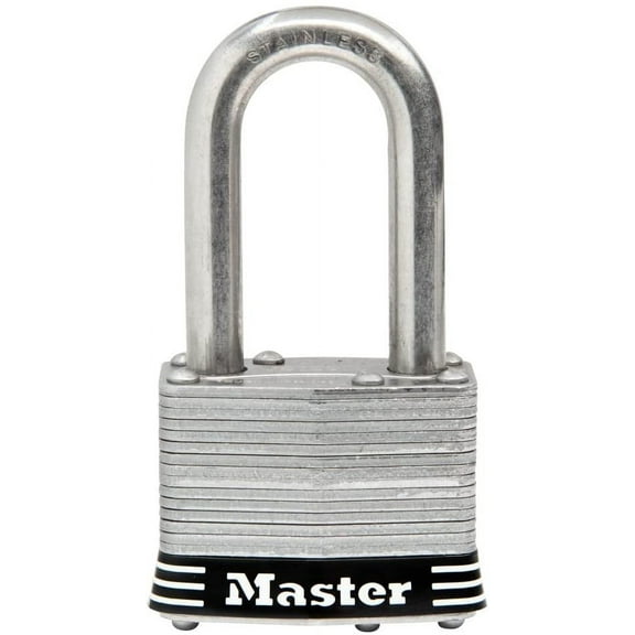 Master Lock Outdoor Padlock with Key 1SSKADLF - Stainless Steel - 1 Pack