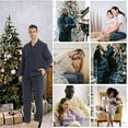 thumbnail image 6 of YUSHOW Mens Flannel Pajamas Set Cotton Plaid Pjs Button Down Warm Soft Lounge Sleepwear Size XL, 6 of 7