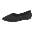 thumbnail image 2 of Miluxas Womens Round Toe Flats ,Comfort Knit Flats,Slip-on Breathable Flat Shoe,Soft Casual Ballet Shoes Elegant Flats Black 6(37), 2 of 9
