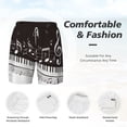 thumbnail image 6 of Picia Piano Keys With Musical Notes pattern Mens Swim Trunks with Compression Liner Stretch Beach Shorts Quick Dry with Zipper Pockets No-Chafing Board Shorts-XX-Large, 6 of 9
