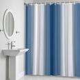 thumbnail image 5 of Lake Blue Gradient Shower Curtain for Bathroom Decor, Countryside Farmhouse Waterproof Fabric Shower Curtain, 54"x78" Set with 12 Hooks, 5 of 9