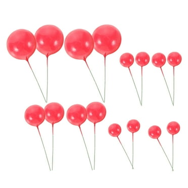 20 PCS Cake Decorating Add- Balloons Valentines Day Cake Decorations Ball Cake Decorations Balloon Cupcake Picks