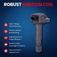 thumbnail image 2 of MOCA AUTOPARTS 4x Ignition Coils w/ 4x Spark Plugs Fit for 2006-2011 Honda Civic 1.8L, 2 of 10