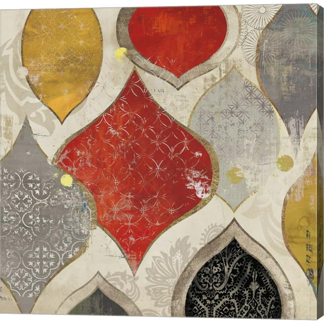 Great Art Now Red Motif II by Aimee Wilson Canvas Wall Art