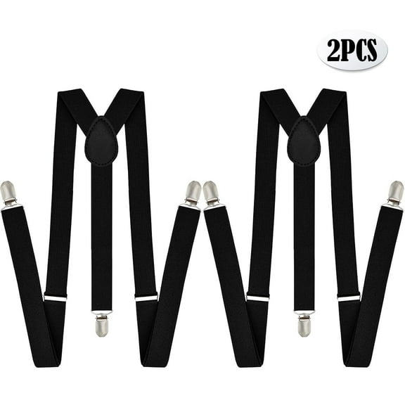 Suspenders for Men - Adjustable Y Back Men's Women's Costume Tuxedo Dress Suspenders - Heavy Duty Strong Clips
