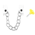 thumbnail image 1 of Cerradura de cadena de ventana de acero inoxidable,Restrictor de puerta de guardia Cerradura de cadena de seguridad de seguridad de ventana infantil, 1 of 5