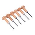 thumbnail image 4 of Wood Carving Chisel Tools, Non Fall Off 6Pcs  Ergonomic Design Wood Carving Chisel Set Portable  For DIY For Carpenter, 4 of 8