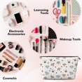thumbnail image 3 of Toiletry Bag, Cute Dog Bone Footprints Leather Waterproof Travel Makeup Cosmetic Bag Organizer, Large Capacity Toiletry Bag for Travel Size Toiletries, Skin Care Bag for Women, 3 of 8