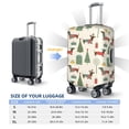 thumbnail image 6 of Haiem Christmas Dachshund Dog Luggage Cover Printed Suitcase Covers for Luggage Elastic Washable Suitcase Protector Fits 18-32 Inch Luggage-X-Large, 6 of 9