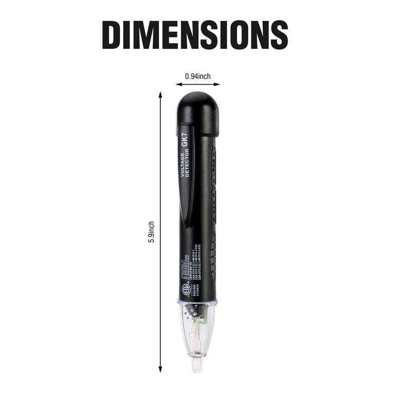 Non-Contact Voltage Detector Pen with LED and Audible Alert photo 3