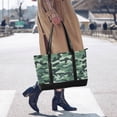 thumbnail image 4 of FORMRS Laptop Tote Bag for Women with 15.6" Computer Compartments Handbag, Forest Camouflage Pattern, 4 of 7