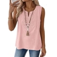 thumbnail image 5 of Tank Tops for Women V Neck Cotton Linen Loose Fit Sleeveless Summer Tops, 5 of 5