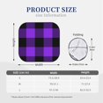 thumbnail image 3 of Sikiie Purple Buffalo Plaid Print Foldable Car Windshield Sun Visor, Car Window Sunshade Suitable for Sedan, SUV and Truck Car Accessories-Small, 3 of 6