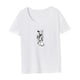 thumbnail image 4 of Camiseta para mujer Yuyangstore verano Cuello Redondo manga corta S, 4 of 7