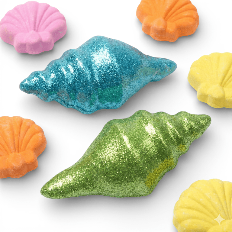 Goofy Foot Designs Seashell Sidewalk Chalk Set 14 Pieces Beach