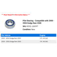 thumbnail image 2 of Pilot Bearing - Compatible with 2000 - 2004 Dodge Ram 2500 2001 2002 2003, 2 of 2