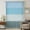 Blue, variant on Colorful Stripe Sheer Curtains 45 Inches Long, Modern Teal Blue Green Vertical Striped Light Filering Curtains, Breathable Simi Curtain Privacy Drapes for Kitchen Bathroom Small Window Treatment