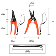 thumbnail image 6 of Zenport Q91 Ultra Twig and Hoof Trimming Shears, 7.25-Inch, Orange, 6 of 6