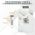thumbnail image 2 of 24 Pcs 4-40x5mm+8mm Male Female Hex Standoff, Nickel Plated Copper PCB Motherboard Spacer Standoffs for Computer Cases Circuit Boards FPV Drone Quadcopter, Silver, 2 of 6