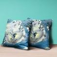 thumbnail image 4 of Amrita Sen Designs  18 x 18 in. Curious Humming Bird Broadcloth Indoor & Outdoor Zippered Pillow - Blue & Yellow, 4 of 5