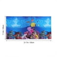 thumbnail image 2 of Aquarium Fish Tank Background Sticker 3D Double-sided Adhesive Wallpaper Fish Tank Decorative Pictures Underwater Backdrop Decor (52x30cm, Style A), 2 of 6