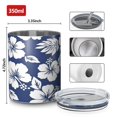 thumbnail image 4 of 12oz Coffee Tumblers Pioneer Flower Floral Print Pattern Stainless Steel Vacuum Insulated Travel Tumbler Coffee Cups Mug with Lid and Straw with Cleaning Brush for Cold & Hot Drinks, 4 of 5