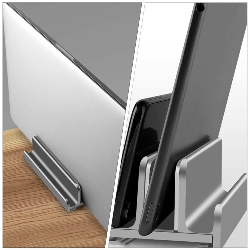 NUOLUX Alloy Vertical Laptop Holder Laptop Bracket Useful Laptop Holder Phone Stand