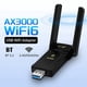 thumbnail image 2 of Adaptador USB AX3000 WiFi 6E BT5.2, Receptor de Red USB 3.0 Tribanda 2,4 G/5 G/6 GHz, Tarjeta de Red Inalámbrica WiFi 6 para 10/11., 2 of 5