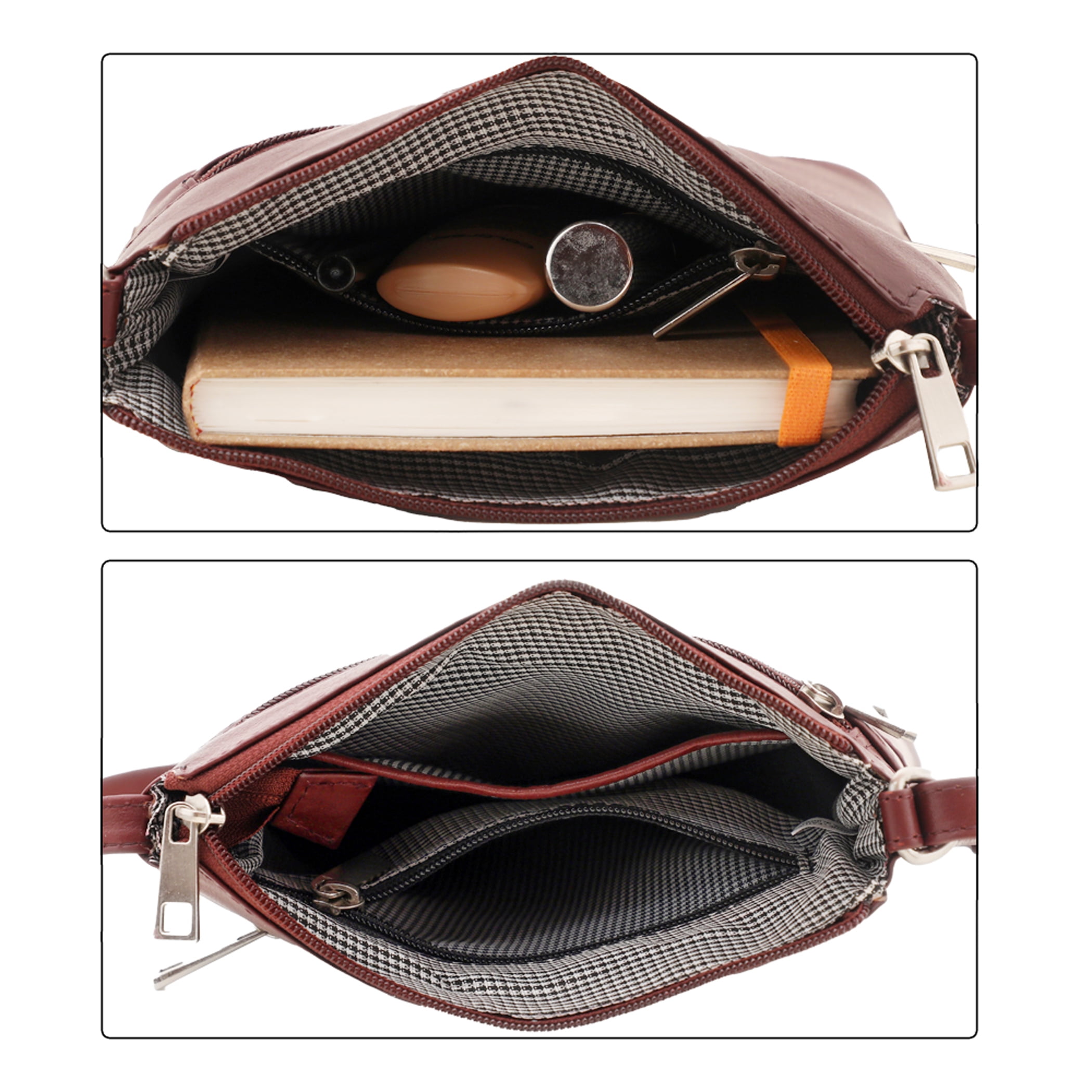 Leather Crossbody Bags For Women-Shoulder Strap Women Purses Travel Handbags
