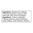 thumbnail image 2 of Great Value Fruit Blend, Frozen Mango and Pineapple Chunks, Peach Slices, Whole Strawberries, 1.75 kg, 2 of 3