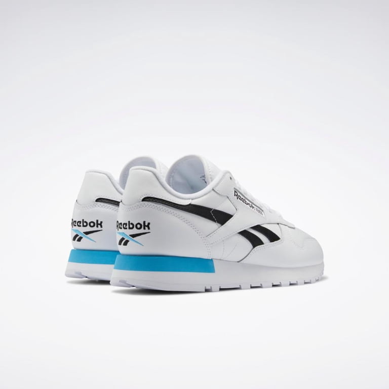 Reebok Men\'s Adult Classic Leather US 12  white / blue Classic Leather Shoes - Reebok main image 3