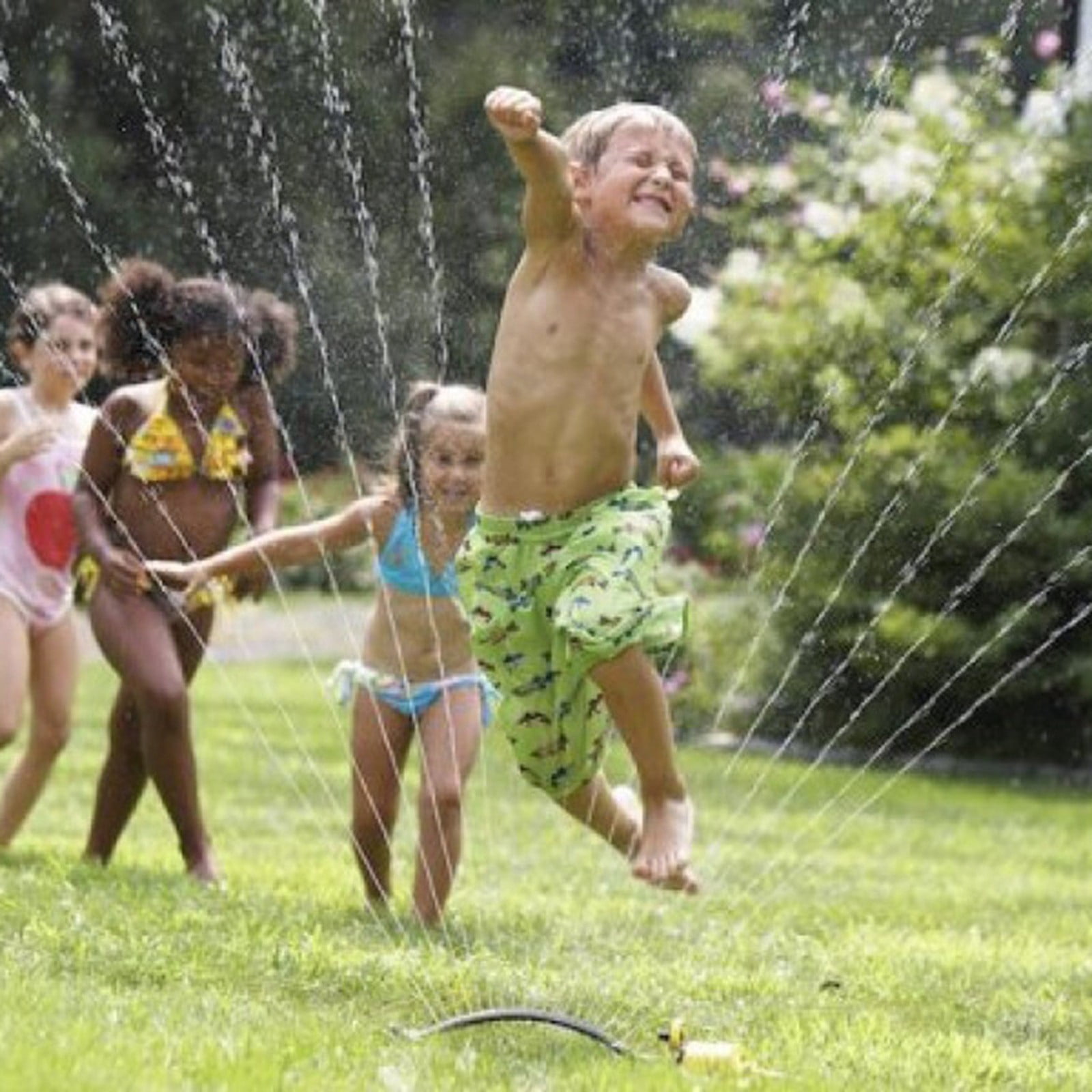 Oscillating Lawn Sprinkler with 19 Brass Nozzles, Adjustable 4 Spray Modes, Covers Up to 3,600 sq.ft, Heavy Base & Self-Cleaning Jet for Yard, Garden & Agricultural Irrigation