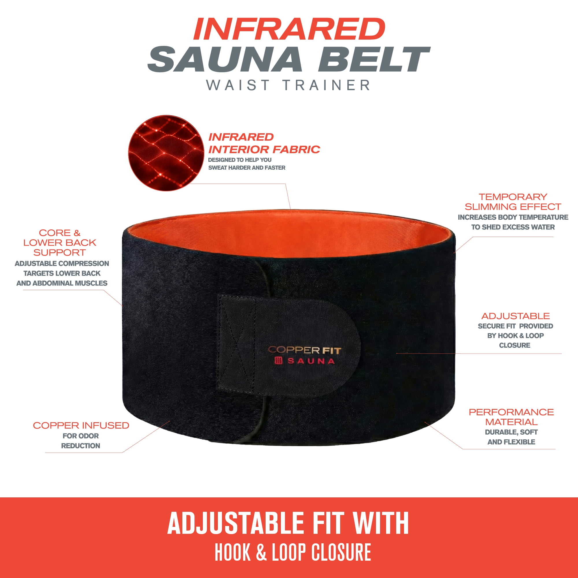 Copper Fit Sauna Belt S/M