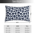 thumbnail image 2 of Kdxio Cotton Pillow Cases 20"x30" Pillowcases,Soft and Breathable Bedroom Pillow Cases-black Skull white-No Pillow Core, 2 of 5