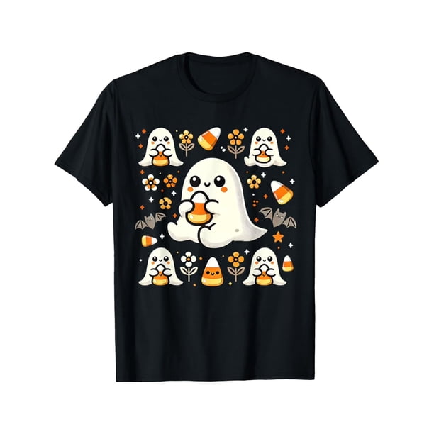Funny Candy Corn Ghost Halloween Costume KIds Boys Girls T-Shirt