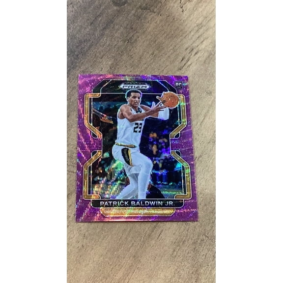 Patrick Baldwin Jr. 2022 Panini Prizm Draft Picks Purple Wave 69 trading card